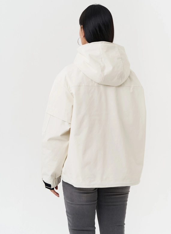 Двойная утепленная куртка с капюшоном фото