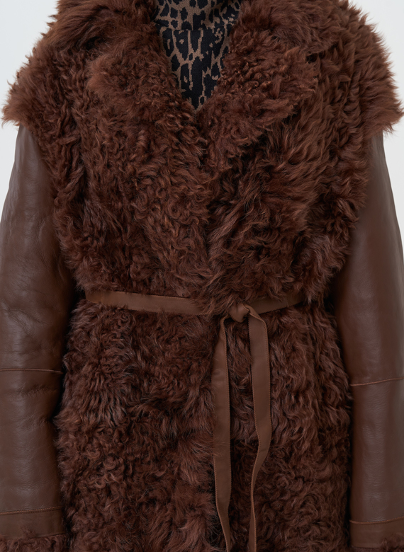 Двухсторонняя натуральная дубленка