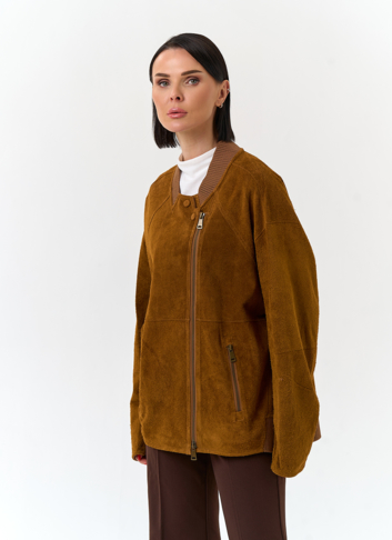 Женская куртка из натуральной замши