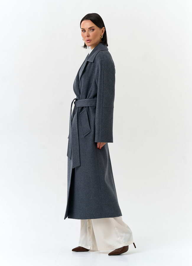 Женское пальто с английским воротником модель № 32577 универмаг малина