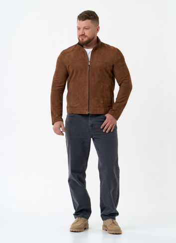 Мужская двухсторонняя куртка из натуральной замши