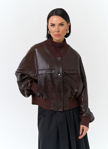 Женская куртка из натуральной кожи