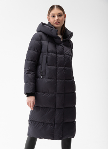 Пуховик женский с капюшоном 