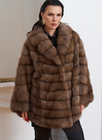 Шуба из куницы оверсайз Шуба из куницы оверсайз