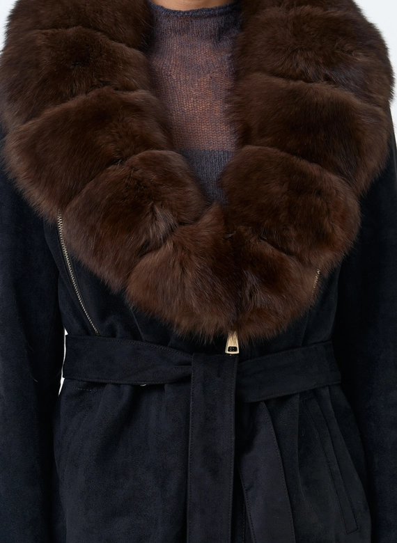 Женская куртка из эко замши фото