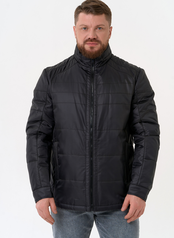 Мужская куртка с воротником стойкой