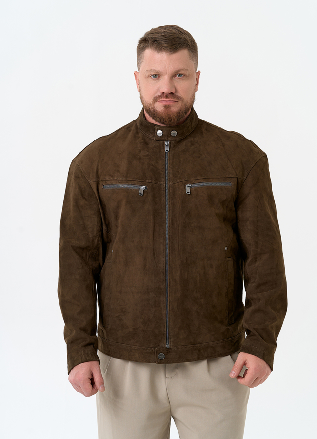 Мужская куртка из натуральной замши модель № 32710 в кредит