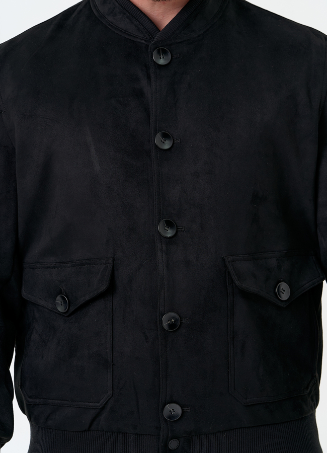 Мужская куртка бомбер из эко замши модель № 32877 универмаг малина