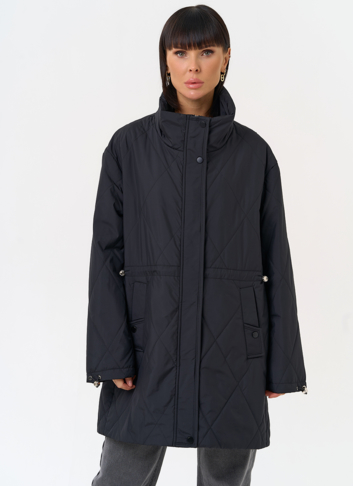 Женская удлиненная куртка со съемным капюшоном