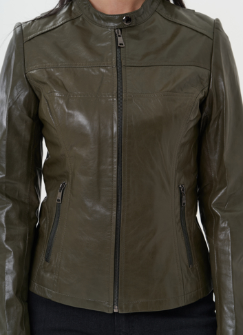 Куртка "мото" из натуральной кожи