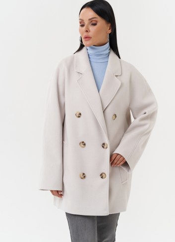 Женское двубортное пальто