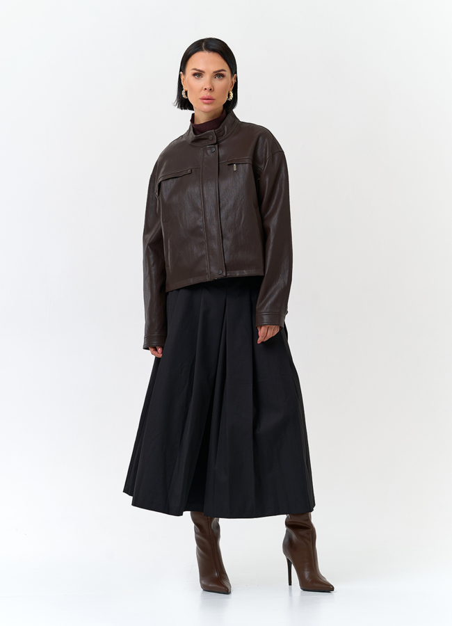 Женская куртка из эко кожи модель № 32840 в рассрочку