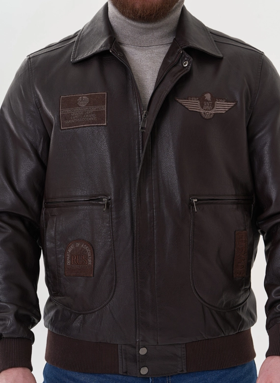Мужская куртка из эко кожи